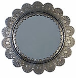 Oval and Round Tin Mirrors