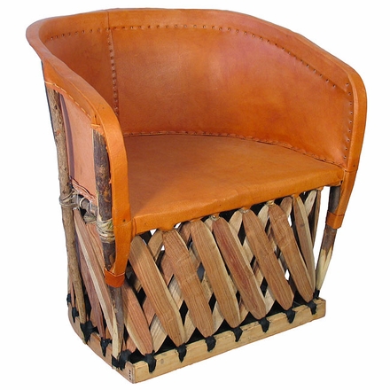 Oversized Pigskin Barrel Chair - Minimum Order 2