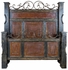 Ox Yoke Rustic 5-Piece Bedroom Set with Hammered Iron Accents
