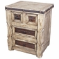 Ox Yoke Rustic 5-Piece Bedroom Set with Hammered Iron Accents