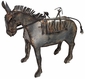 Pack Burro Metal Yard Art Sculpture