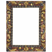Painted Carved Floral Frames 20" x 25.75"