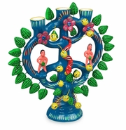 Painted Clay Folk Art Accents