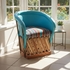 Painted Equipale Lounge Chair with Upholstered Seat