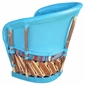 Painted Equipale Lounge Chair with Upholstered Seat