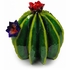 Painted Metal Barrel Cactus Yard Sculpture - 24