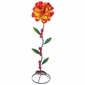 Painted Metal Flower Sculpture with Ants