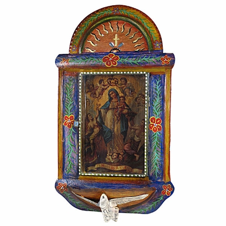 Painted Tin Arched Nicho