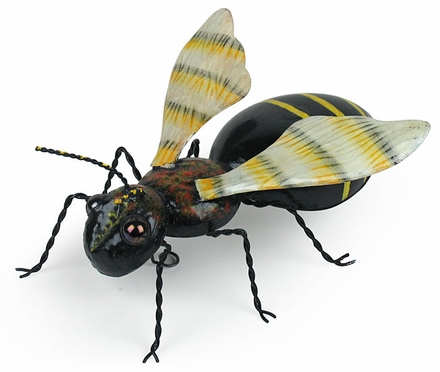 Painted Tin Bee Sculpture