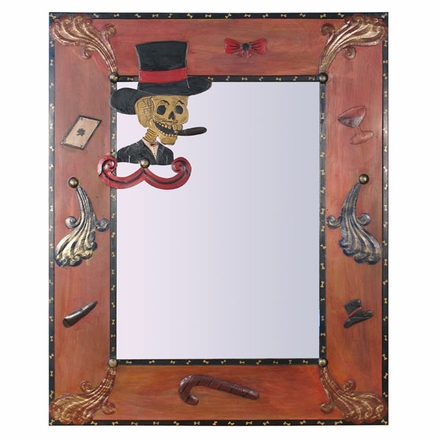 Painted Tin Catrin Decorative Mirror