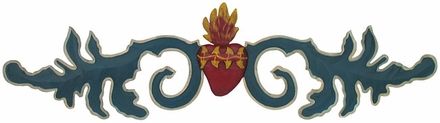 Painted Tin Heart Door Ornament