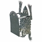 Painted Tin Horny Toad Wall Candle Sconce