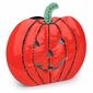 Painted Tin Pumpkin Candle Sconce