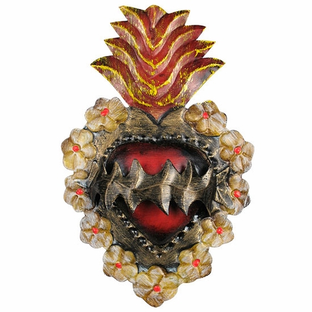 Painted Tin Scalloped Crown Decoration