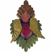 Painted Tin Spirit Heart Wall Decoration