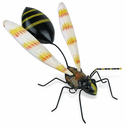 Painted Tin Wasp Sculpture