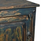 Painted Wood 1 Door Nightstand - Dark Blue