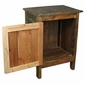 Painted Wood 1 Door Nightstand - Multi-Color