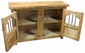 Painted Wood Buffet with Iron Bars