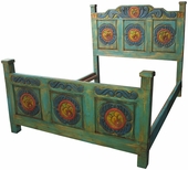 Painted Wood Carved Flower Bed - Three Sizes