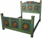 Painted Wood Carved Flower Bed - Three Sizes