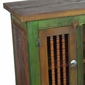 Painted Wood Carved Leg Entertainment Console/Buffet