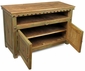 Painted Wood Entertainment Console - Green Wash
