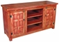 Painted Wood Entertainment Console Red