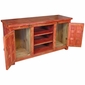 Painted Wood Entertainment Console Red