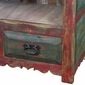 Painted Wood Entertainment Console with Pedestal Shelf