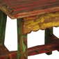 Painted Wood Etched Ranch Style End Table - Minimum Order 2