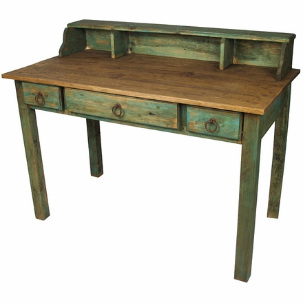 Painted Wood Mennonite Desk with Drawers