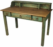 Painted Wood Mennonite Desk with Drawers