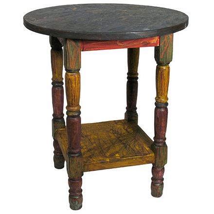 Painted Wood Mexican Bistro Bar Table