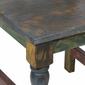 Painted Wood Mexican Dining Chair with Twisted Iron - Minimum Order 4