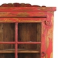 Painted Wood Red Corner Cabinet