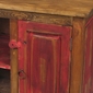 Painted Wood Red Entertainment Console