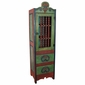 Painted Wood Skinny Santa Fe Cabinet