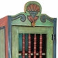 Painted Wood Skinny Santa Fe Cabinet