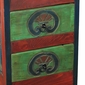 Painted Wood Skinny Santa Fe Cabinet