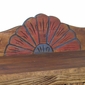 Painted Wood Sunflower Buffet
