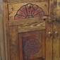 Painted Wood Sunflower Buffet