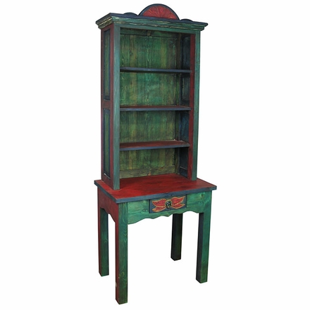 Painted Wood Table Book Shelf
