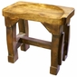 Painted Wood Tractor Seat Bench - Single