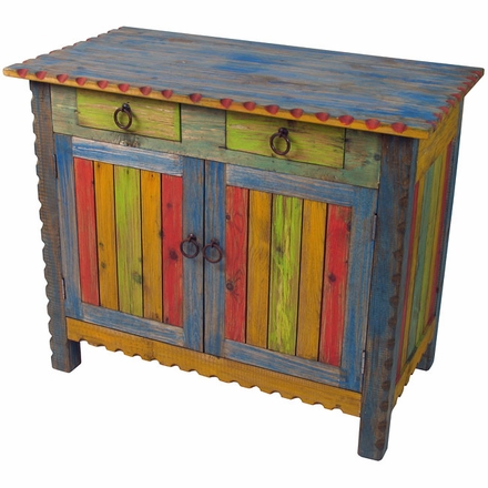 Painted Wood TV Stand or Small Buffet