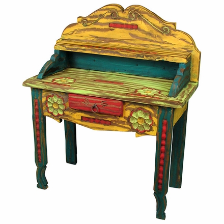 Painted Wood Vanity Desk