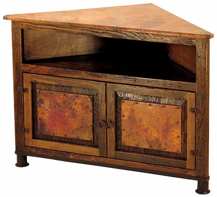 Paloma Corner TV Stand with Iron Feet