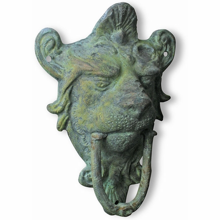 Patina Bronze Lion Head Door Knocker