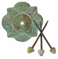 Patina Bronze Rosettes & Nail Heads