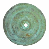 Patina Bronze Round Rosettes with Bronze Nailheads - 1 Pair